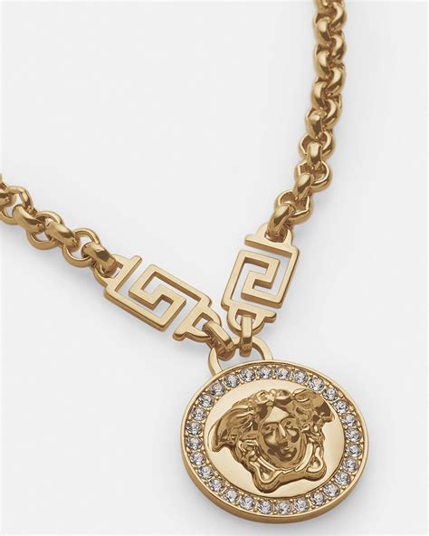 Versace Medusa Greca Necklace 